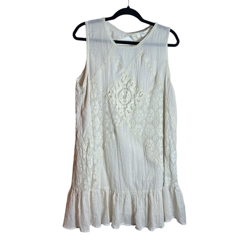 Umgee Patchwork Lace Mini Dress, 1XL